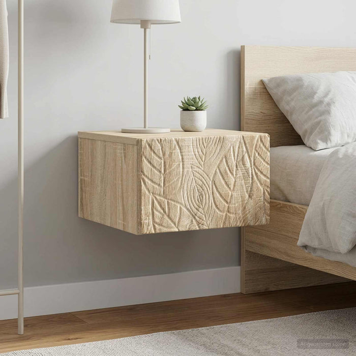Masă laterală montată pe perete 2 pcs Stejar Sonoma - WALTI WALTI
