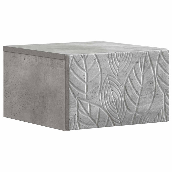 Masă laterală montată pe perete Gri Beton 34,5 x 33 x 20 cm - WALTI WALTI