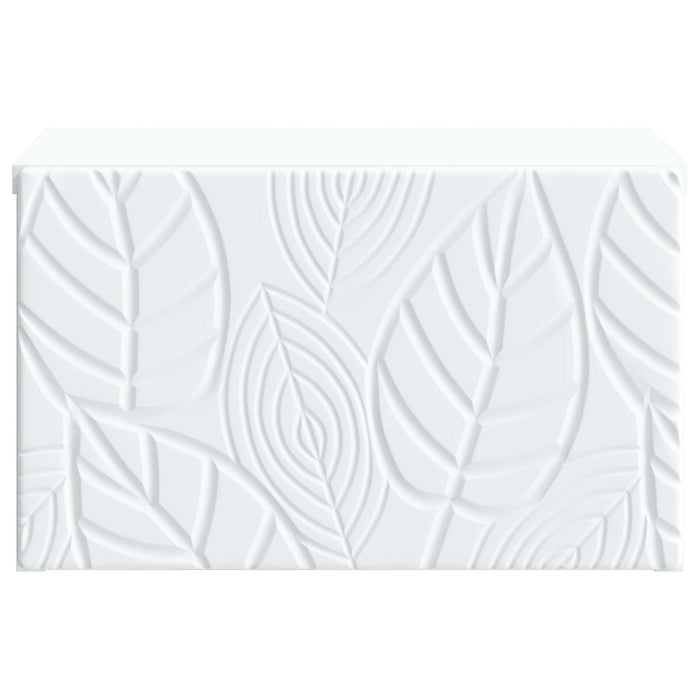 Dulap de noapte suspendat Alb 49 x 34,5 x 20 cm Lemn prelucrat - WALTI WALTI