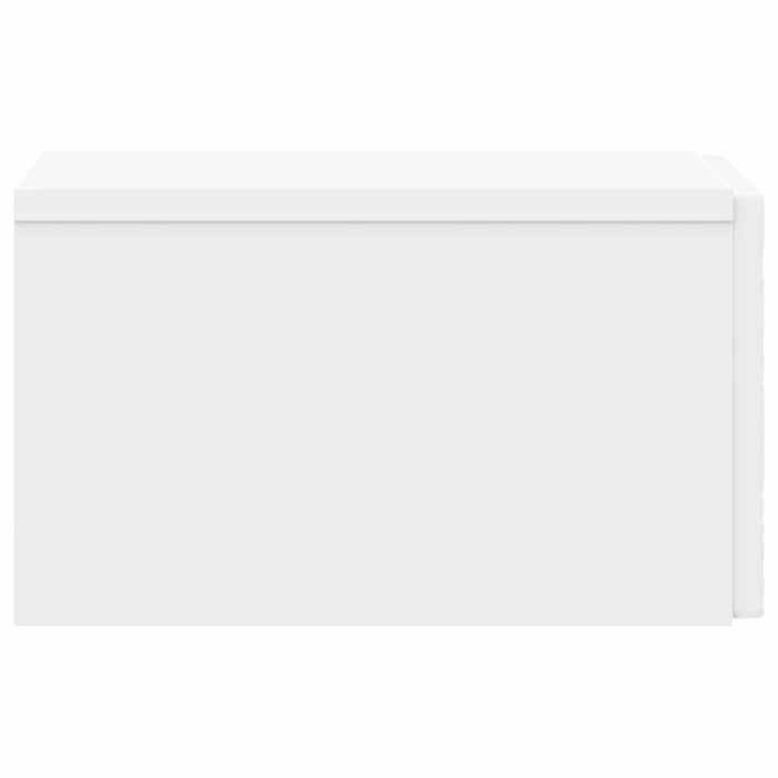 Dulap de noapte suspendat Alb 49 x 34,5 x 20 cm Lemn prelucrat - WALTI WALTI