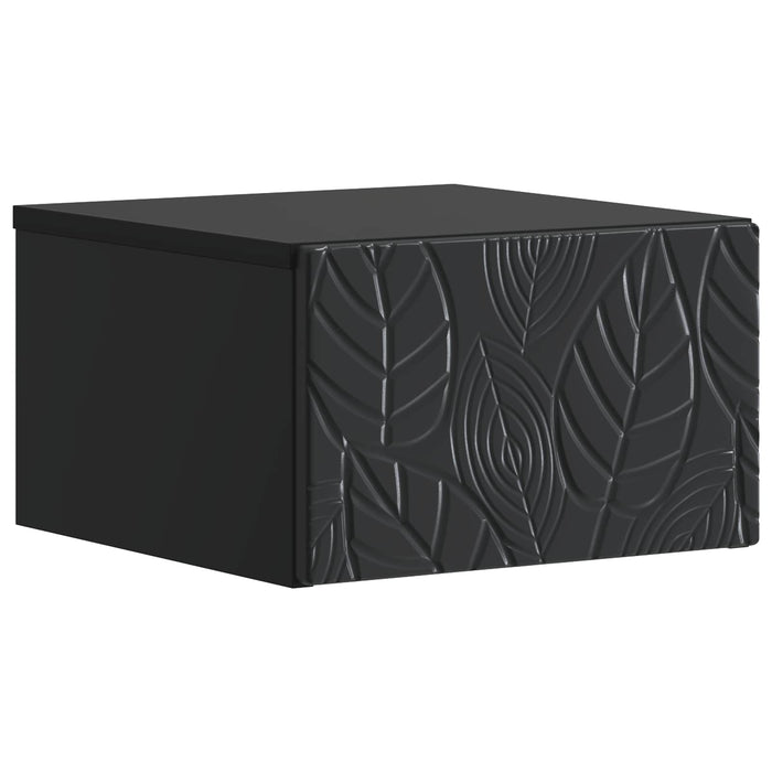 Dulap de noapte suspendat Negru 49 x 34,5 x 20 cm - WALTI WALTI