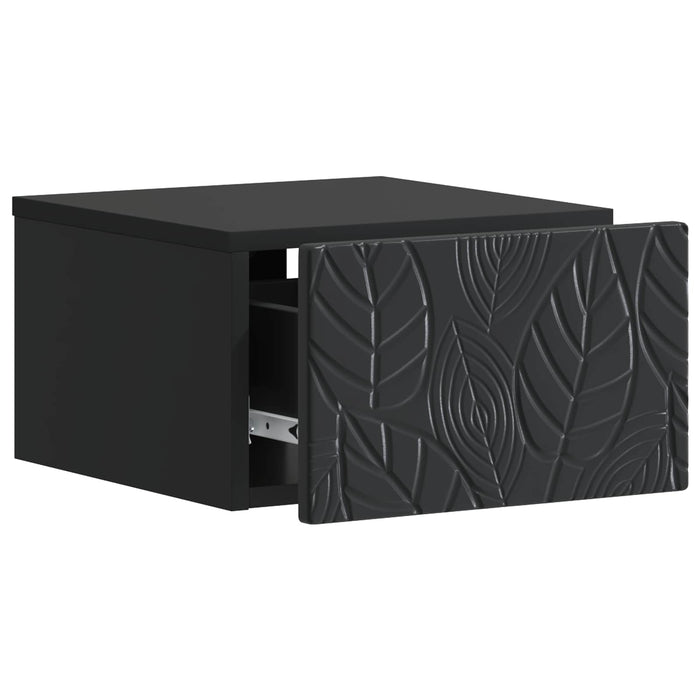 Dulap de noapte suspendat Negru 49 x 34,5 x 20 cm - WALTI WALTI