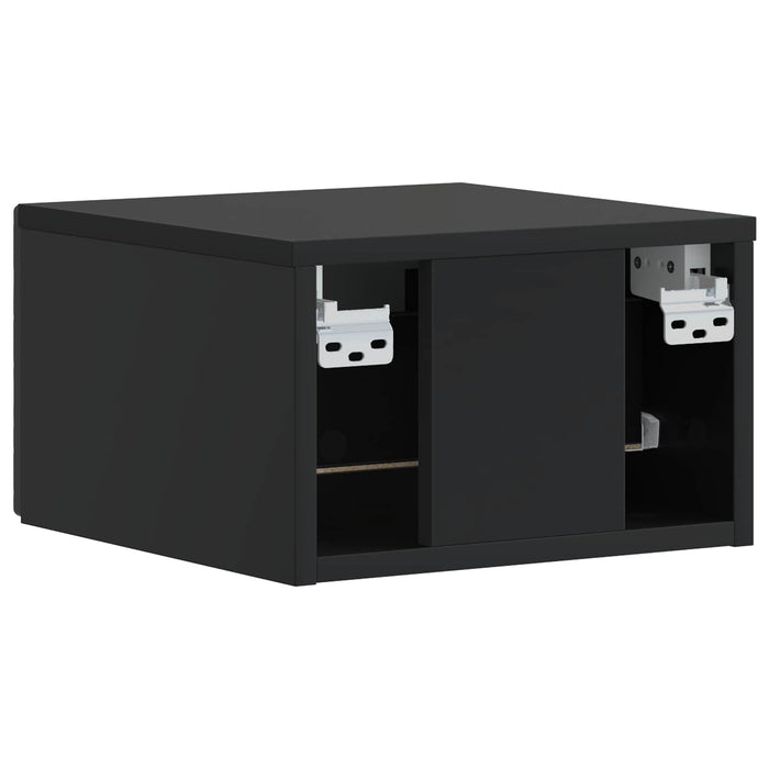 Dulap de noapte suspendat Negru 49 x 34,5 x 20 cm - WALTI WALTI