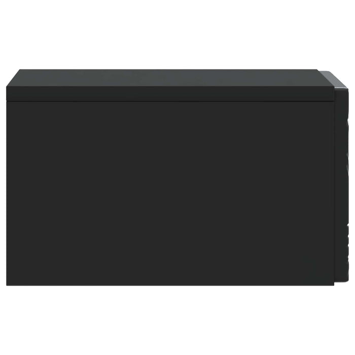 Dulap de noapte suspendat 2 pcs Negru 49 x 34,5 x 20 cm - WALTI WALTI