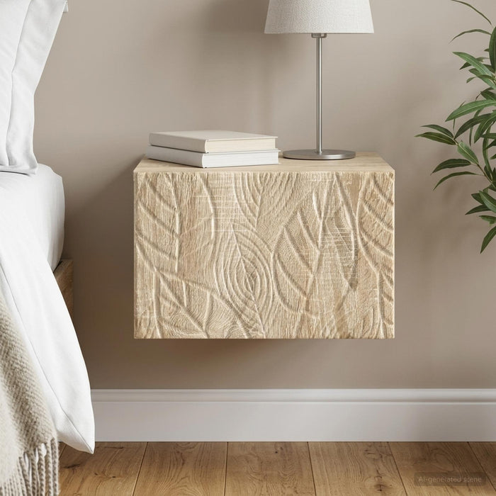 Dulap de noapte suspendat Stejar Sonoma 49 x 34,5 x 20 cm - WALTI WALTI