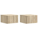 Dulap de noapte suspendat 2 pcs Stejar Sonoma 49 x 34,5 x 20 cm - WALTI WALTI