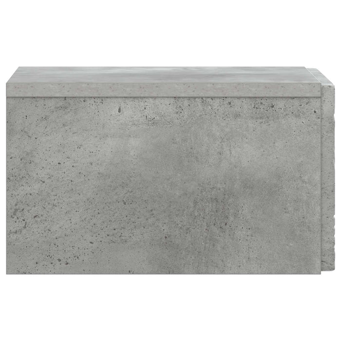 Dulap de noapte suspendat Gri Beton 49 x 34,5 x 20 cm - WALTI WALTI