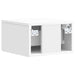 Dulap de noapte suspendat Alb foarte lucios 49 x 34,5 x 20 cm - WALTI WALTI