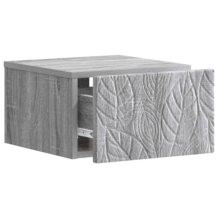 Dulap de noapte suspendat Sonoma gri 49 x 34,5 x 20 cm - WALTI WALTI
