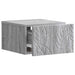 Dulap de noapte suspendat Sonoma gri 49 x 34,5 x 20 cm - WALTI WALTI