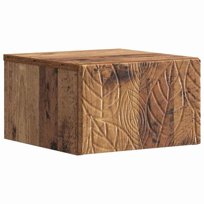 Dulap de noapte suspendat 2 pcs Lemn vechi 49 x 34,5 x 20 cm - WALTI WALTI