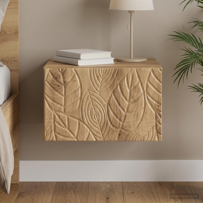 Dulap de noapte suspendat Stejar Artizanal 49 x 34,5 x 20 cm - WALTI WALTI