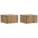 Dulap de noapte suspendat 2 pcs Stejar Artizanal - WALTI WALTI