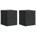 Dulap de noapte suspendat 2 pcs Negru 34,5 x 33 x 40 cm - WALTI WALTI