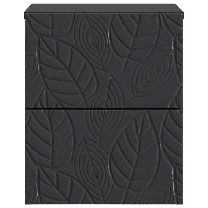Dulap de noapte suspendat 2 pcs Negru 34,5 x 33 x 40 cm - WALTI WALTI