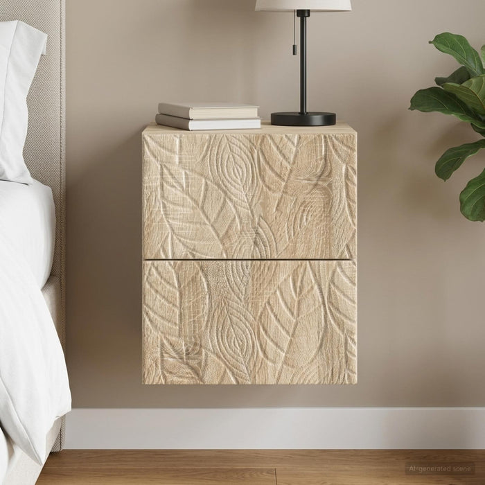 Dulap de noapte suspendat Stejar Sonoma 34,5 x 33 x 40 cm - WALTI WALTI