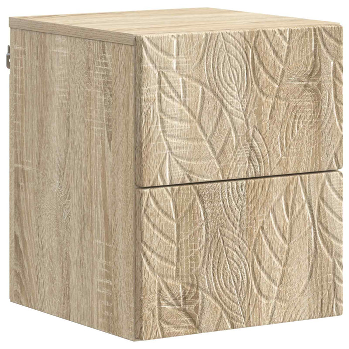 Dulap de noapte suspendat Stejar Sonoma 34,5 x 33 x 40 cm - WALTI WALTI