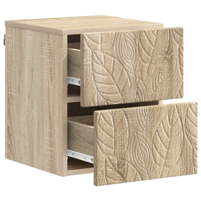 Dulap de noapte suspendat Stejar Sonoma 34,5 x 33 x 40 cm - WALTI WALTI