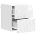 Dulap de noapte suspendat 2 pcs Alb foarte lucios - WALTI WALTI