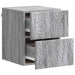 Dulap de noapte suspendat Sonoma gri 34,5 x 33 x 40 cm - WALTI WALTI