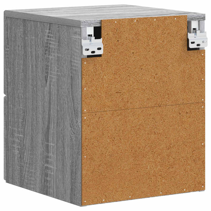 Dulap de noapte suspendat 2 pcs Sonoma gri 34,5 x 33 x 40 cm - WALTI WALTI