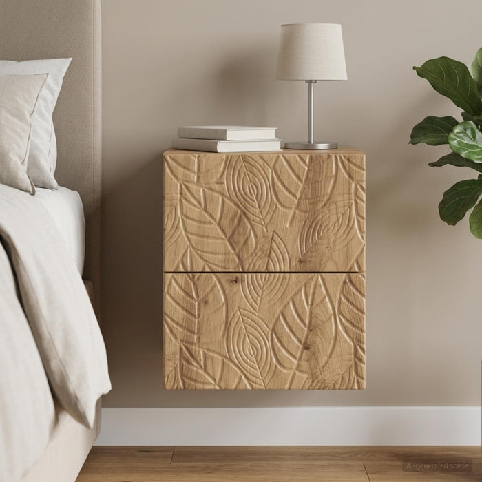 Dulap de noapte suspendat Stejar Artizanal 34,5 x 33 x 40 cm - WALTI WALTI