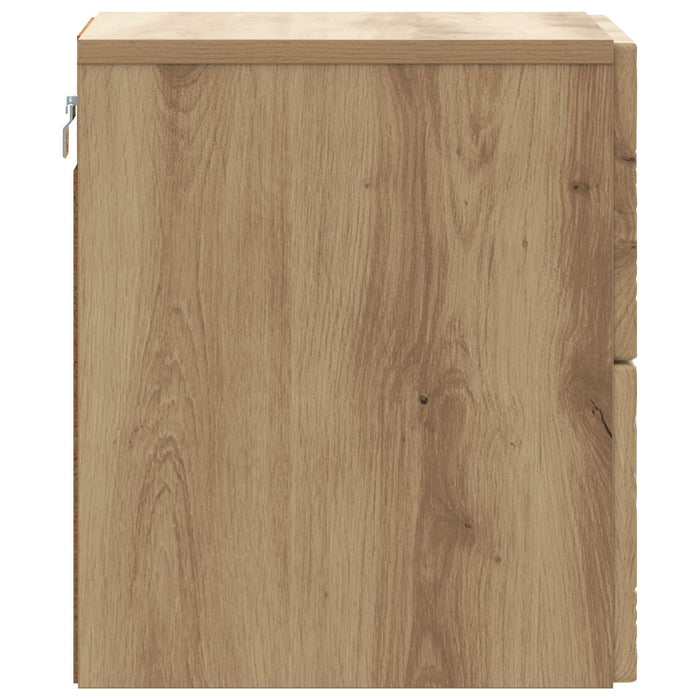 Dulap de noapte suspendat Stejar Artizanal 34,5 x 33 x 40 cm - WALTI WALTI