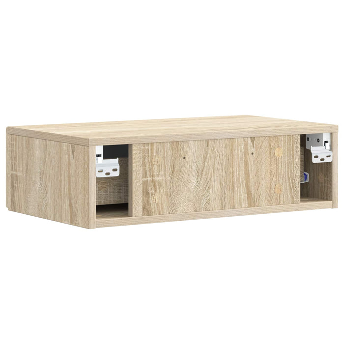 Masă laterală montată pe perete Stejar Sonoma 59 x 34,5 x 17 cm - WALTI WALTI