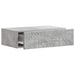 Masă laterală montată pe perete Gri Beton 59 x 34,5 x 17 cm - WALTI WALTI