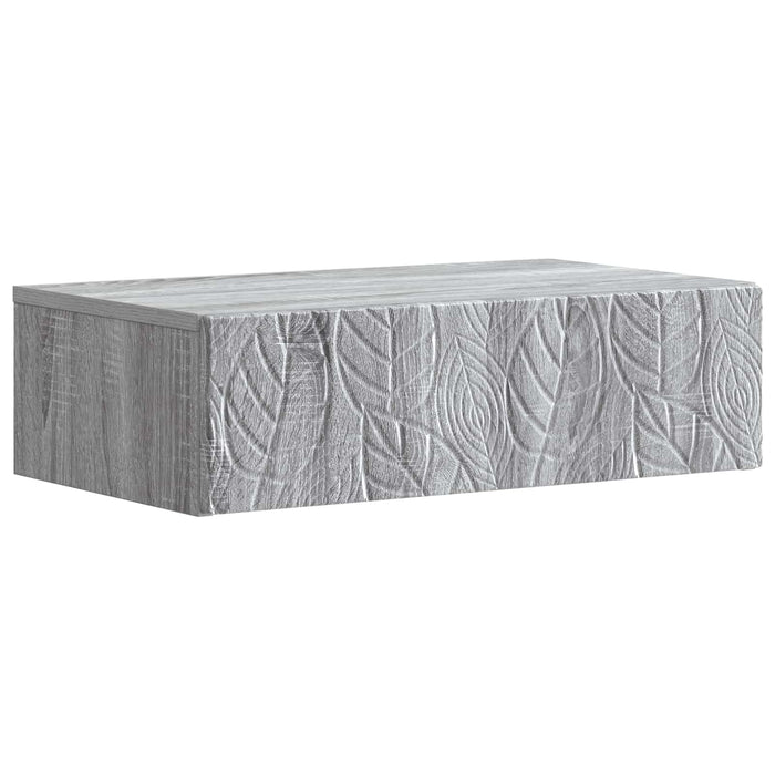 Masă laterală montată pe perete Sonoma gri 59 x 34,5 x 17 cm WALTI