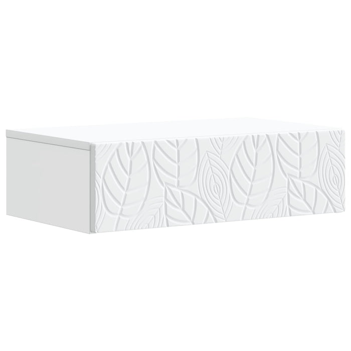 Masă laterală montată pe perete Alb 87,5 x 34,5 x 17 cm - WALTI WALTI