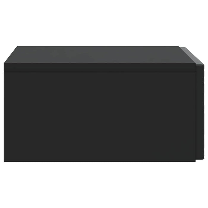 Masă laterală montată pe perete Negru 87,5 x 34,5 x 17 cm WALTI