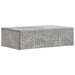 Masă laterală montată pe perete Gri Beton 87,5 x 34,5 x 17 cm - WALTI WALTI