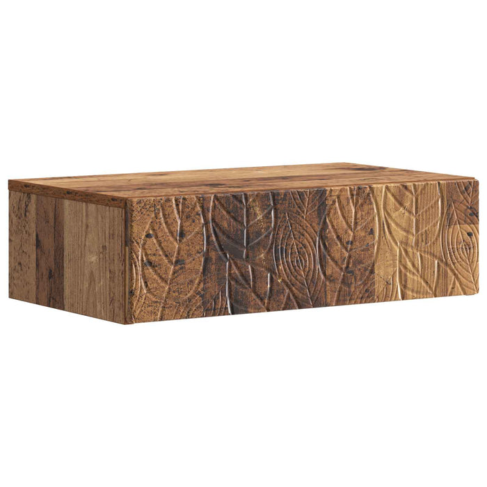 Masă laterală montată pe perete Lemn vechi 87,5 x 34,5 x 17 cm - WALTI WALTI