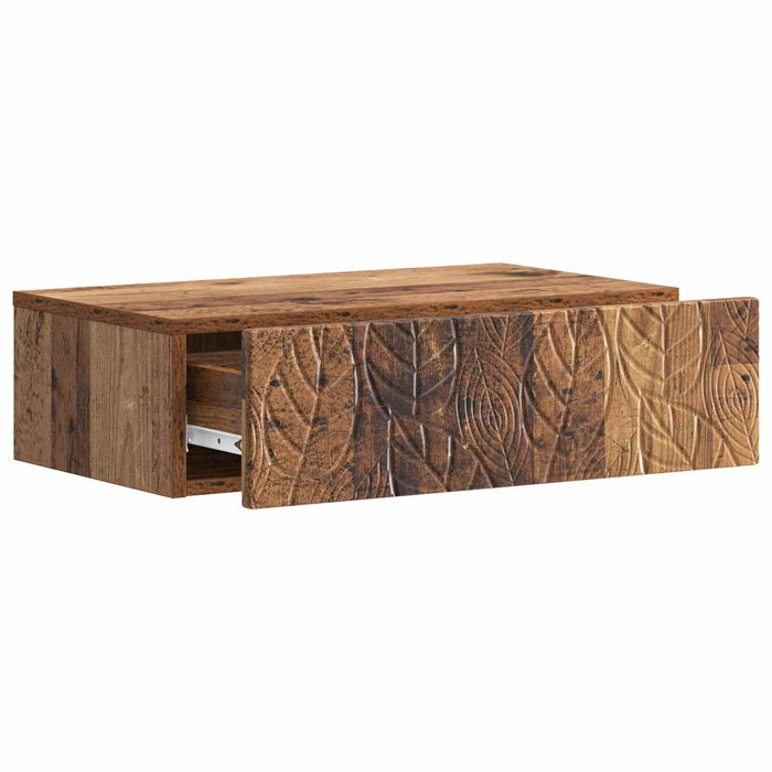 Masă laterală montată pe perete Lemn vechi 87,5 x 34,5 x 17 cm - WALTI WALTI