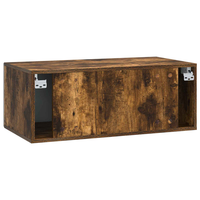 Oglindă TV montată pe perete 59,5 x 41 x 30 cm Stejar fumuriu - WALTI WALTI