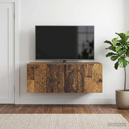Oglindă TV montată pe perete 59,5 x 41 x 30 cm Lemn vechi - WALTI WALTI