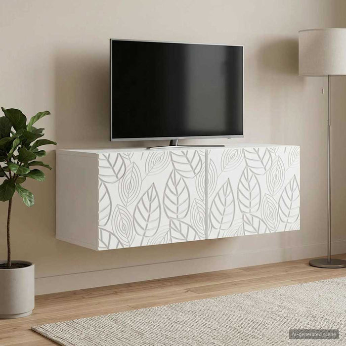 Oglindă TV montată pe perete 78,5 x 41 x 30 cm Alb - WALTI WALTI
