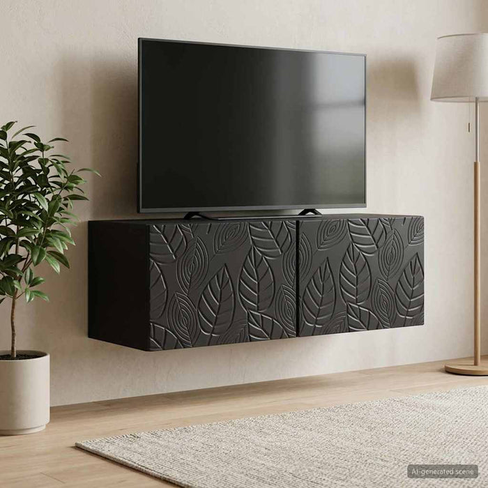 Oglindă TV montată pe perete 78,5 x 41 x 30 cm Negru - WALTI WALTI