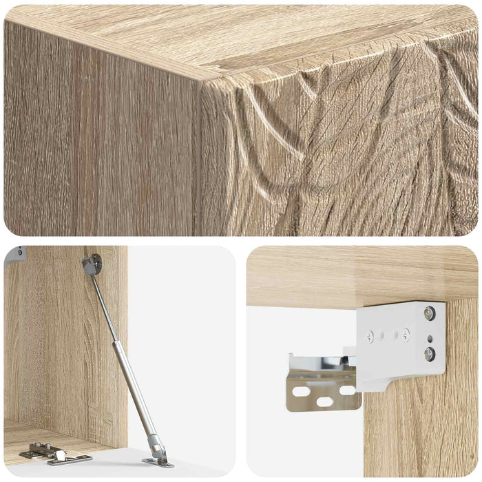 Oglindă TV montată pe perete 78,5 x 41 x 30 cm Stejar Sonoma - WALTI WALTI