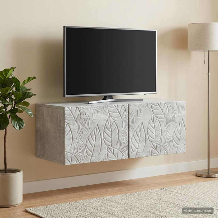 Oglindă TV montată pe perete 78,5 x 41 x 30 cm Gri Beton - WALTI WALTI