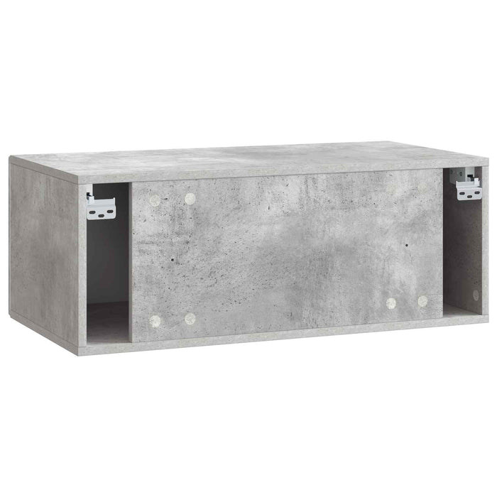 Oglindă TV montată pe perete 78,5 x 41 x 30 cm Gri Beton - WALTI WALTI