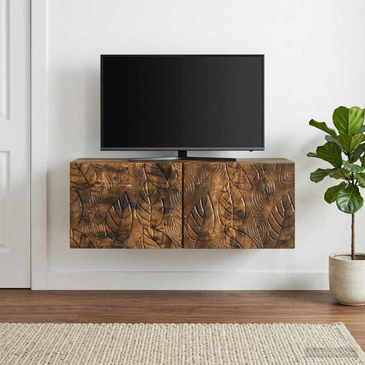 Oglindă TV montată pe perete 78,5 x 41 x 30 cm Stejar fumuriu - WALTI WALTI