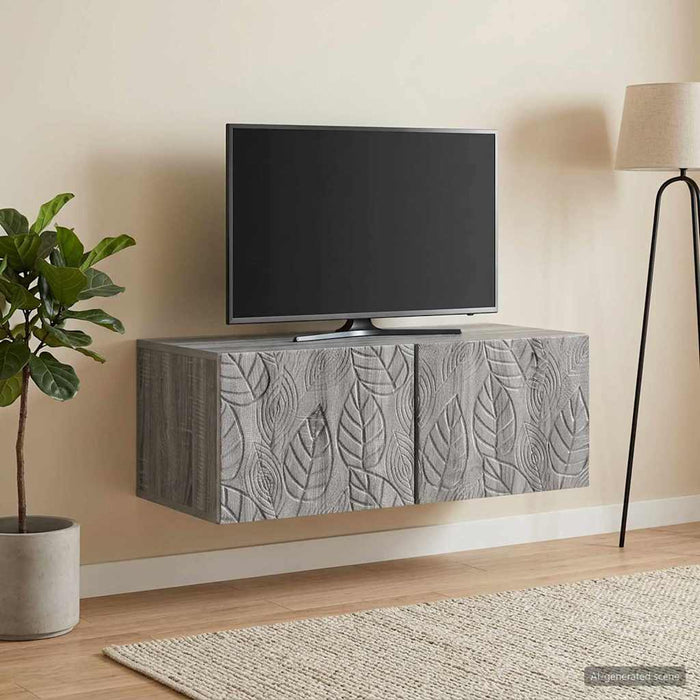 Oglindă TV montată pe perete 78,5 x 41 x 30 cm Sonoma gri - WALTI WALTI