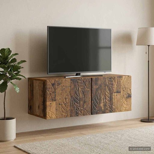 Oglindă TV montată pe perete 78,5 x 41 x 30 cm Lemn vechi - WALTI WALTI