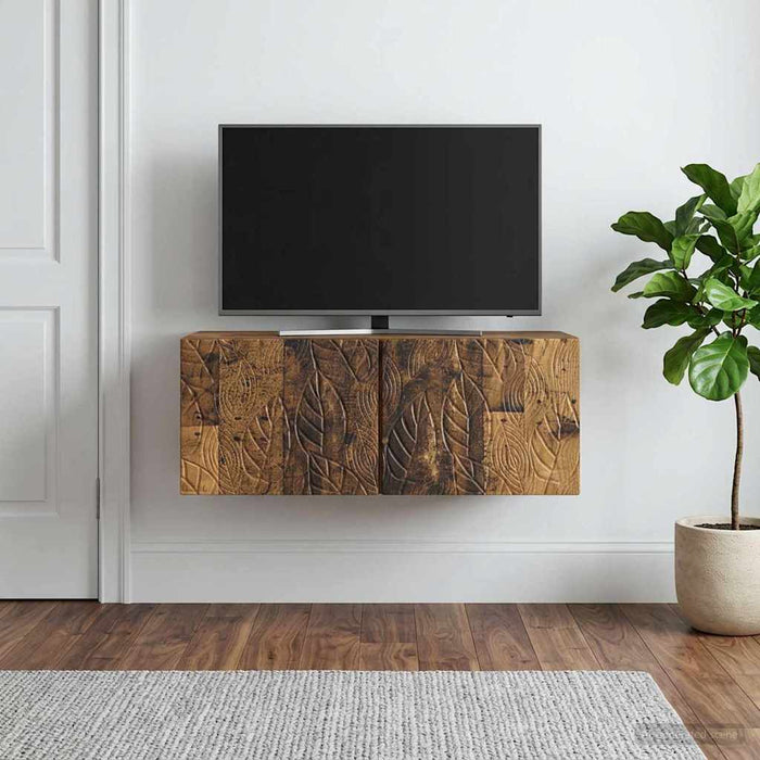 Oglindă TV montată pe perete 78,5 x 41 x 30 cm Lemn vechi - WALTI WALTI