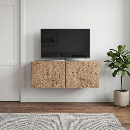 Oglindă TV montată pe perete 78,5 x 41 x 30 cm Stejar Artizanal - WALTI WALTI