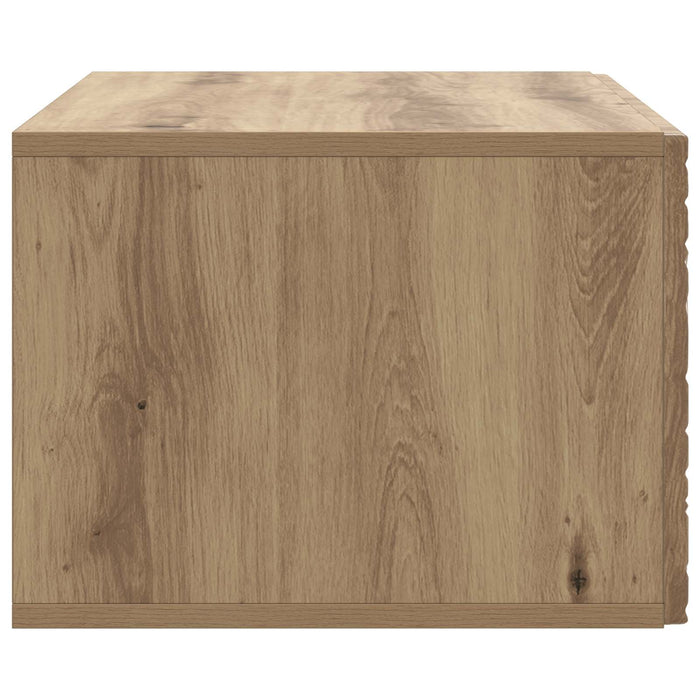 Oglindă TV montată pe perete 78,5 x 41 x 30 cm Stejar Artizanal - WALTI WALTI