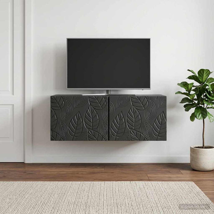 Oglindă TV montată pe perete 98 x 41 x 30 cm Negru - WALTI WALTI
