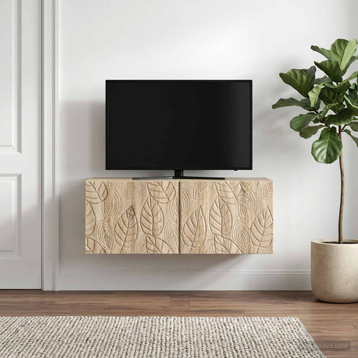 Oglindă TV montată pe perete 98 x 41 x 30 cm Stejar Sonoma - WALTI WALTI